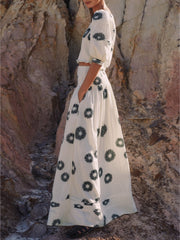 Blusa moderna con estampado de margaritas