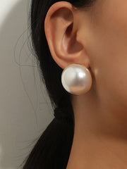 Pendientes de perlas sencillos y elegantes