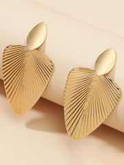 Pendientes de hoja geométrica exagerada personalizados