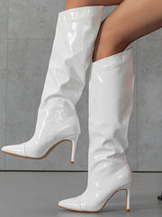 Botas de media pantorrilla con tacón de aguja
