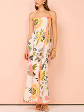 Sommer Sexy Split Wrap Bedruckte Kleider