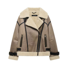 Aviator Chic Shearling Jacket
