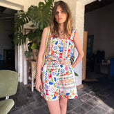 Frida Floral Embroidered Romper