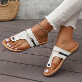Amara Chain-Detail Toe Loop Sandals