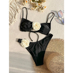 Rosa Noir Bloom Bikini