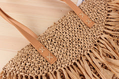 Sienna Fringe Woven Tote
