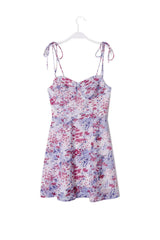 Aria Wildflower Tie-Strap Mini Dress