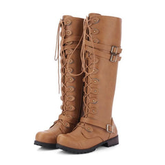Sienna Tall Lace-Up Combat Boots