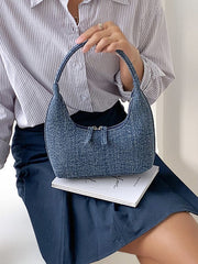Niche Hand-Held Denim Dumpling Bag