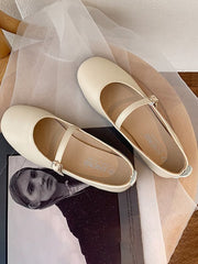 Zapatos casuales de suela plana y punta poco profunda para primavera y otoño