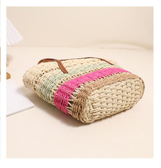 Sofia Woven Colorblock Tote