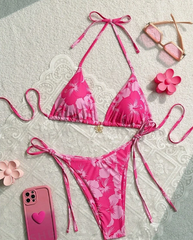 Palm Kissed 'Sienna' Tropical Tie Bikini Set