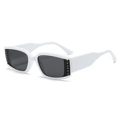 Rectangle Frame Fashion Sunglasses with Tinted Lenses