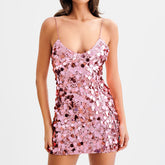 Serena Rose Sequin Party Mini Dress