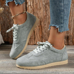 Lace Up Round Toe Sneakers