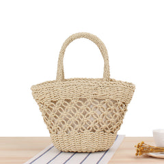 Aria Woven Straw Tote