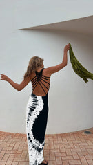 Naomi Spiral Tie-Dye Maxi Dress