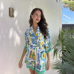 Amal Capri Print Lounge Set