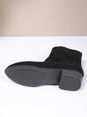 Camille Suede Zip Boots