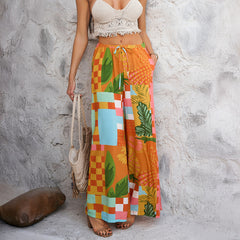 Luna Floral Breeze Wide-Leg Pants