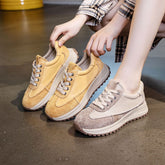 Lace Up Wedge Sneakers