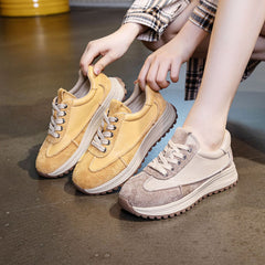 Lace Up Wedge Sneakers