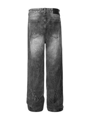 Men's Cat's Whisker Washed Straight Jeans