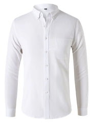 Men's Plus Size Button Down Collared Neck Shirt