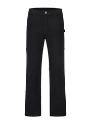 Men's Slim Straight Jeans with Snap Detail