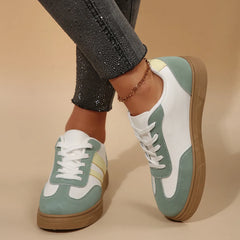 Round Toe Platform Sneakers