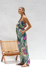 Zahara Boho Cutout Maxi Dress