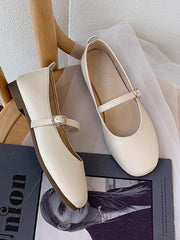 Zapatos casuales de suela plana y punta poco profunda para primavera y otoño