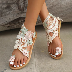 Toe Loop Flats Sandals