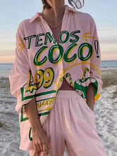 Unique Vacation Loose Printed Oversized Shirt