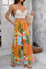 Luna Floral Breeze Wide-Leg Pants