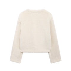 Clara Luxe Wool-Blend Toggle Coat