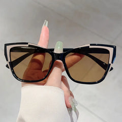 Square Frame Sunglasses with Tinted Lenses