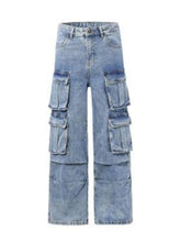 Men's Cargo Wide Leg Jeans