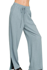 Women's Summer Linen Drawstring Pants