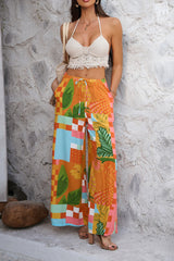 Luna Floral Breeze Wide-Leg Pants