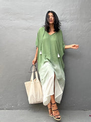 Sienna Ombre Kaftan Midi Dress