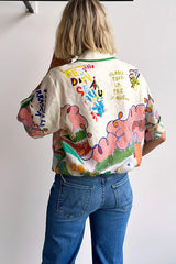 Frida Art Print Button-Up Shirt