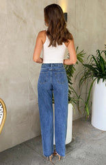 Pearla High-Waisted Embellished Jeans