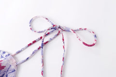 Aria Wildflower Tie-Strap Mini Dress