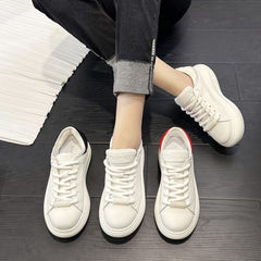 Lace Up Round Toe Platform Sneakers