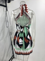 Zara Tribal Cutout Mini Dress