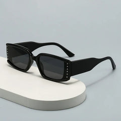 Rectangle Frame Fashion Sunglasses with Tinted Lenses