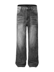 Men's Cat's Whisker Washed Straight Jeans