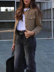 Chanel Style Button Short Suit Jacket