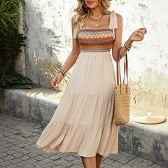 Eshe Tiered Boho Midi Dress